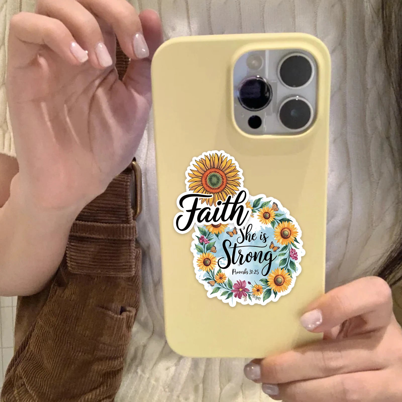 50 Jesus Phrase Graffiti Stickers (Faith & Cross)